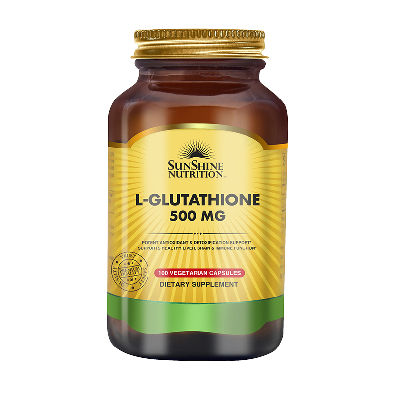 Sunshine Nutrition L-Glutathione 500 mg Vegetarian Capsules 100's