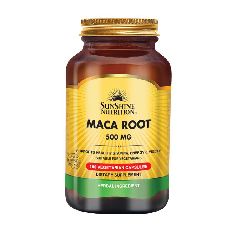 Sunshine Nutrition Maca Root 500Mg Vegetarian Capsules 100's