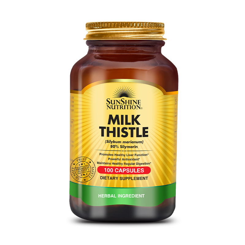 Sunshine Nutrition Milk Thistle Capsules 100's