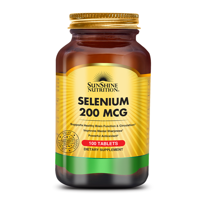 Sunshine Nutrition Selenium 200mcg Tabs 100's