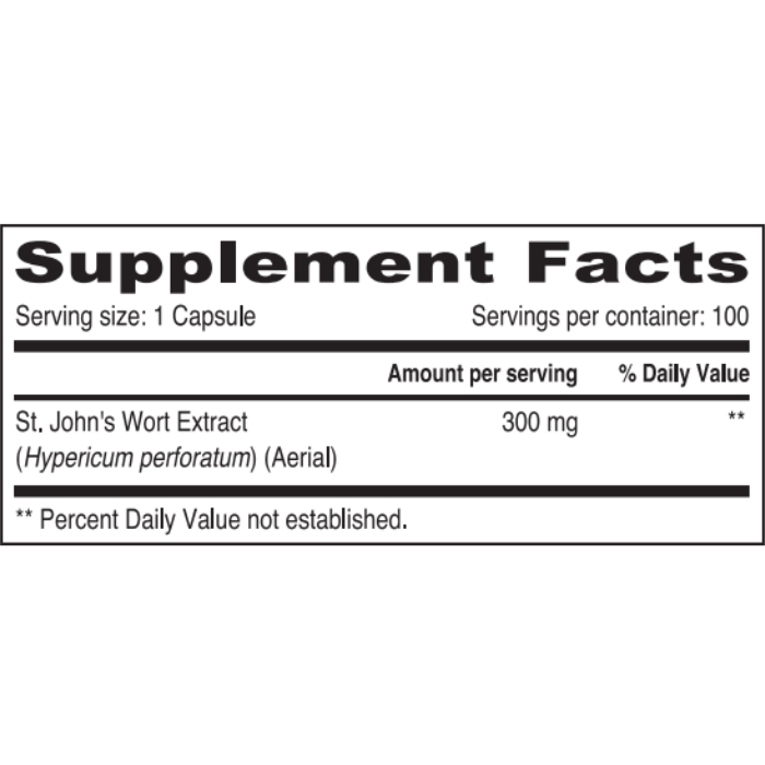 Sunshine Nutrition St John's Wort 300 mg Tablet 100's