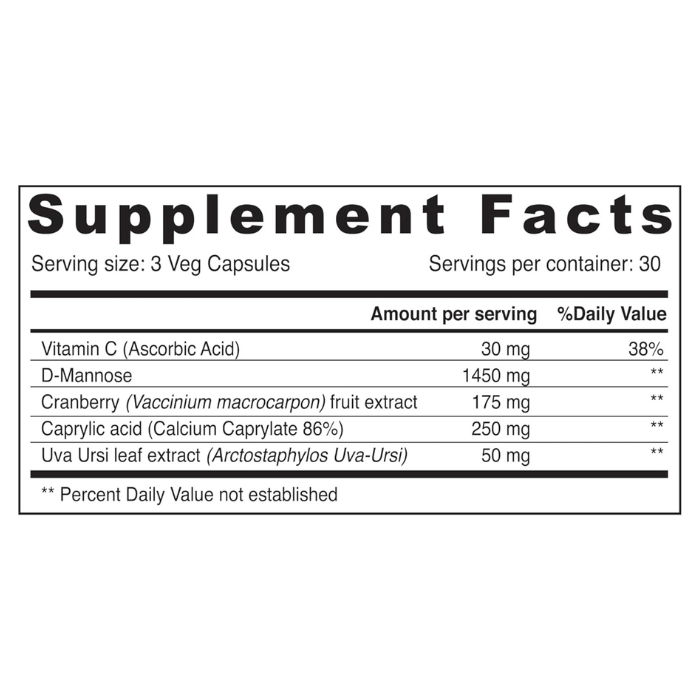 Sunshine Nutrition UT Guard D-Mannose V-Capsules 90s