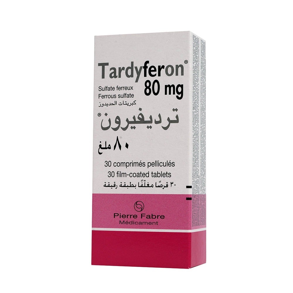 Tardyferon 80mg Tablet 30s