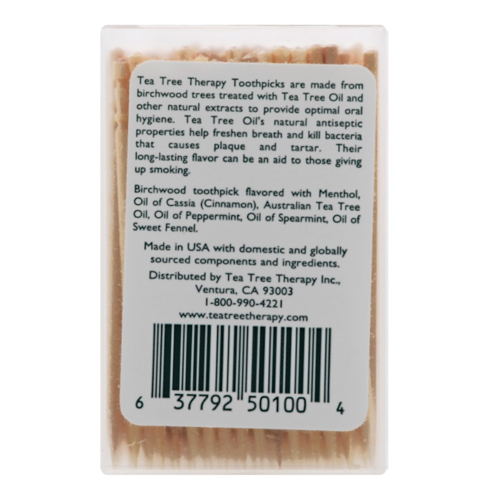 Tea Tree Therapy Tea Tree Tooth Picks 100's