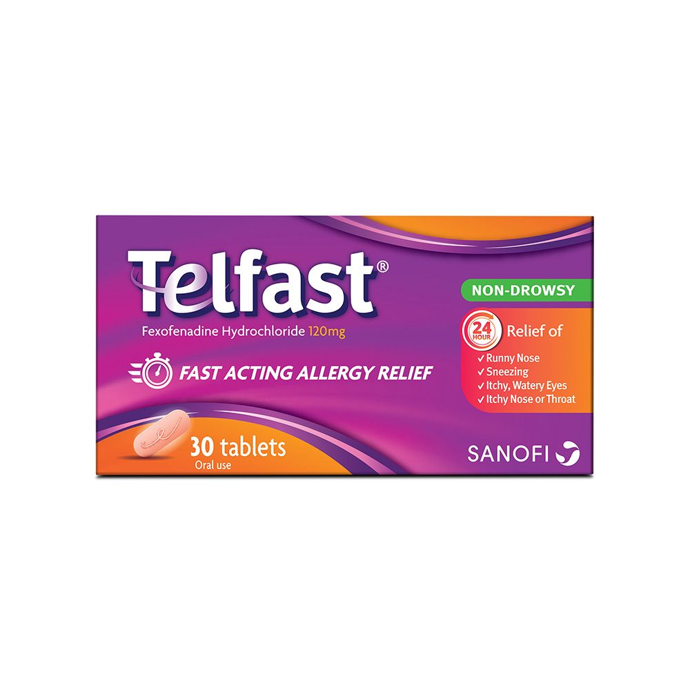 Telfast 120mg Tablet 30's