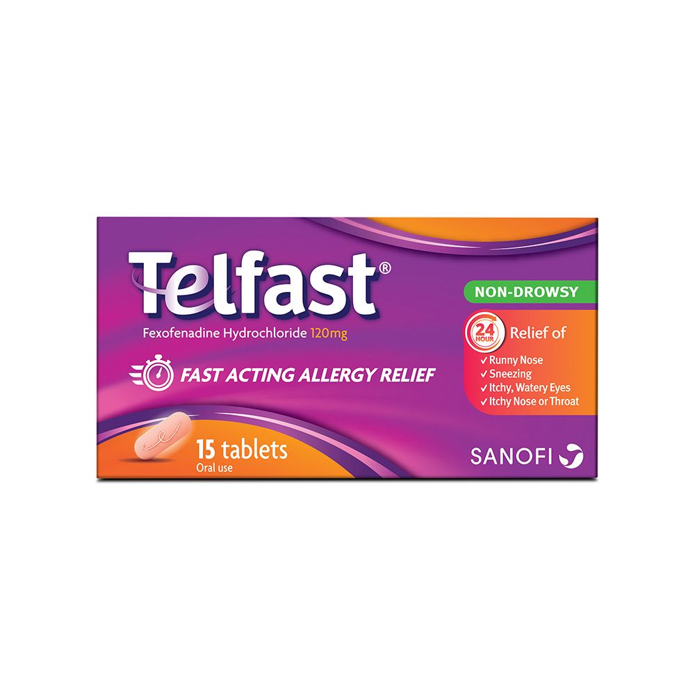 Telfast 120mg Tablets 15's