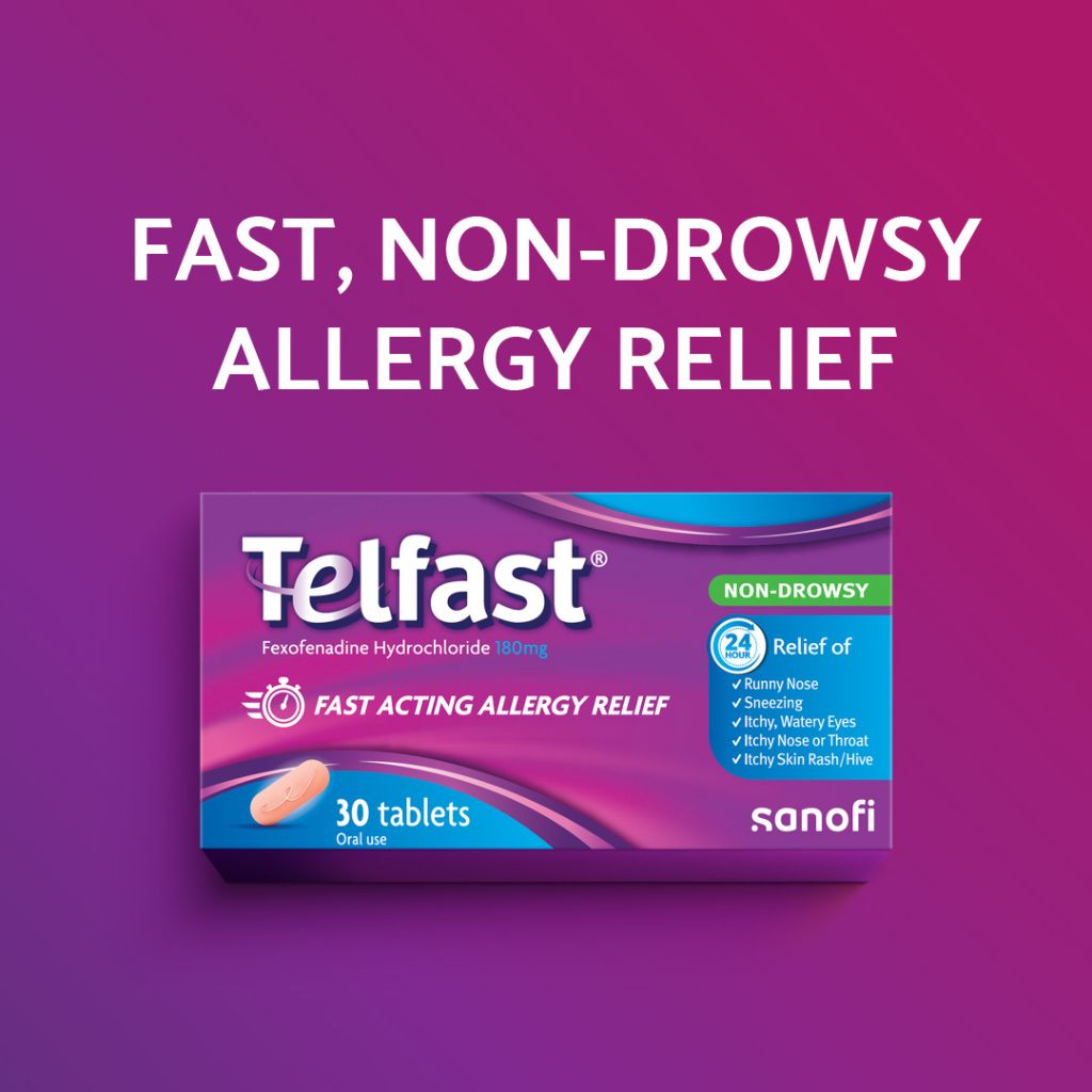 Telfast 180 mg Tablets 30's