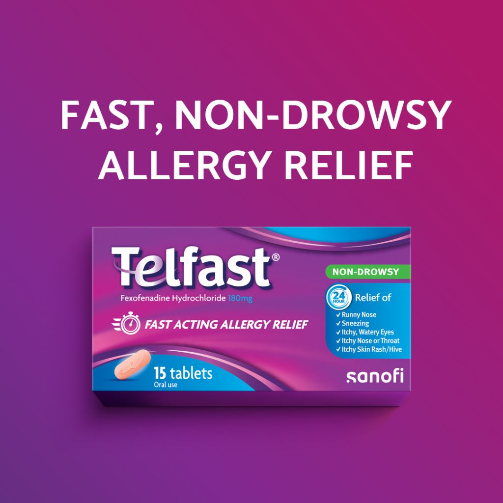 Telfast 180mg Tablets 15's