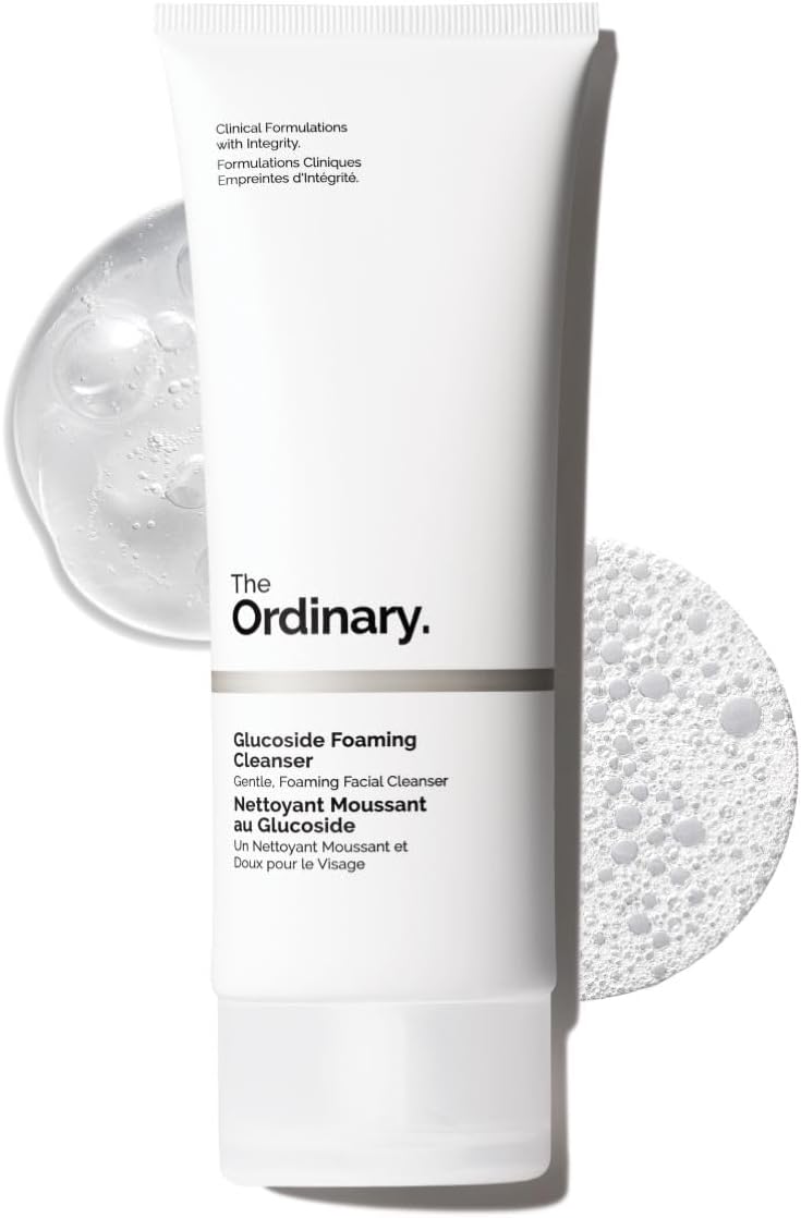 The Ordinary Glucoside Foaming Cleanser, Gentle Daily Gel Cleanser for Skin Clarity and Radiance – 150ml