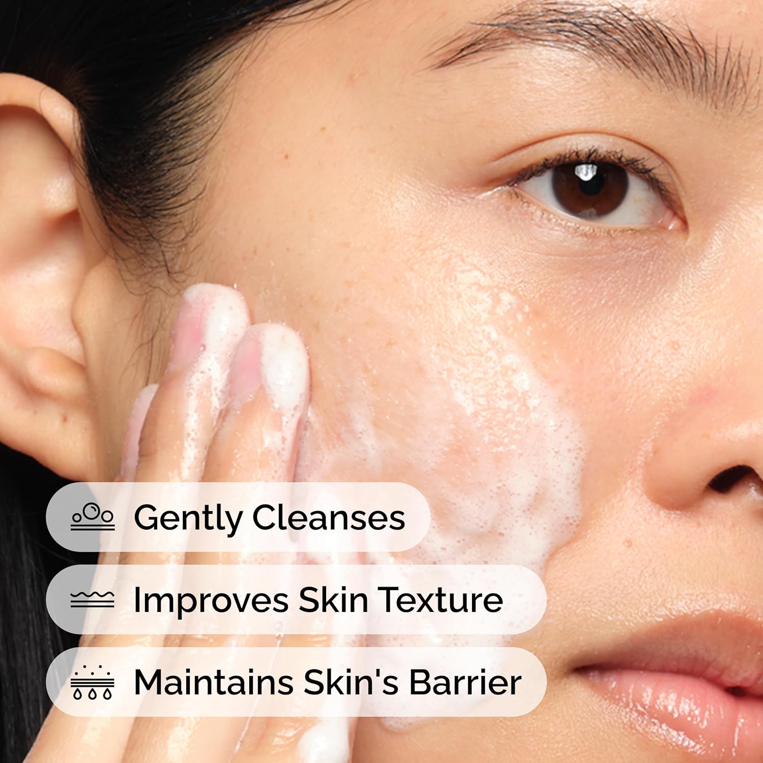 The Ordinary Glucoside Foaming Cleanser, Gentle Daily Gel Cleanser for Skin Clarity and Radiance – 150ml