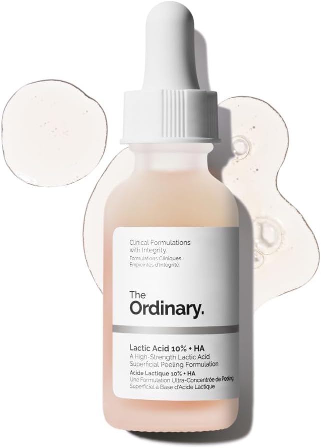The Ordinary Lactic Acid 10% + HA 2%, Gentle Daily Exfoliating Serum for Smooth, Hydrated Skin - 30ml