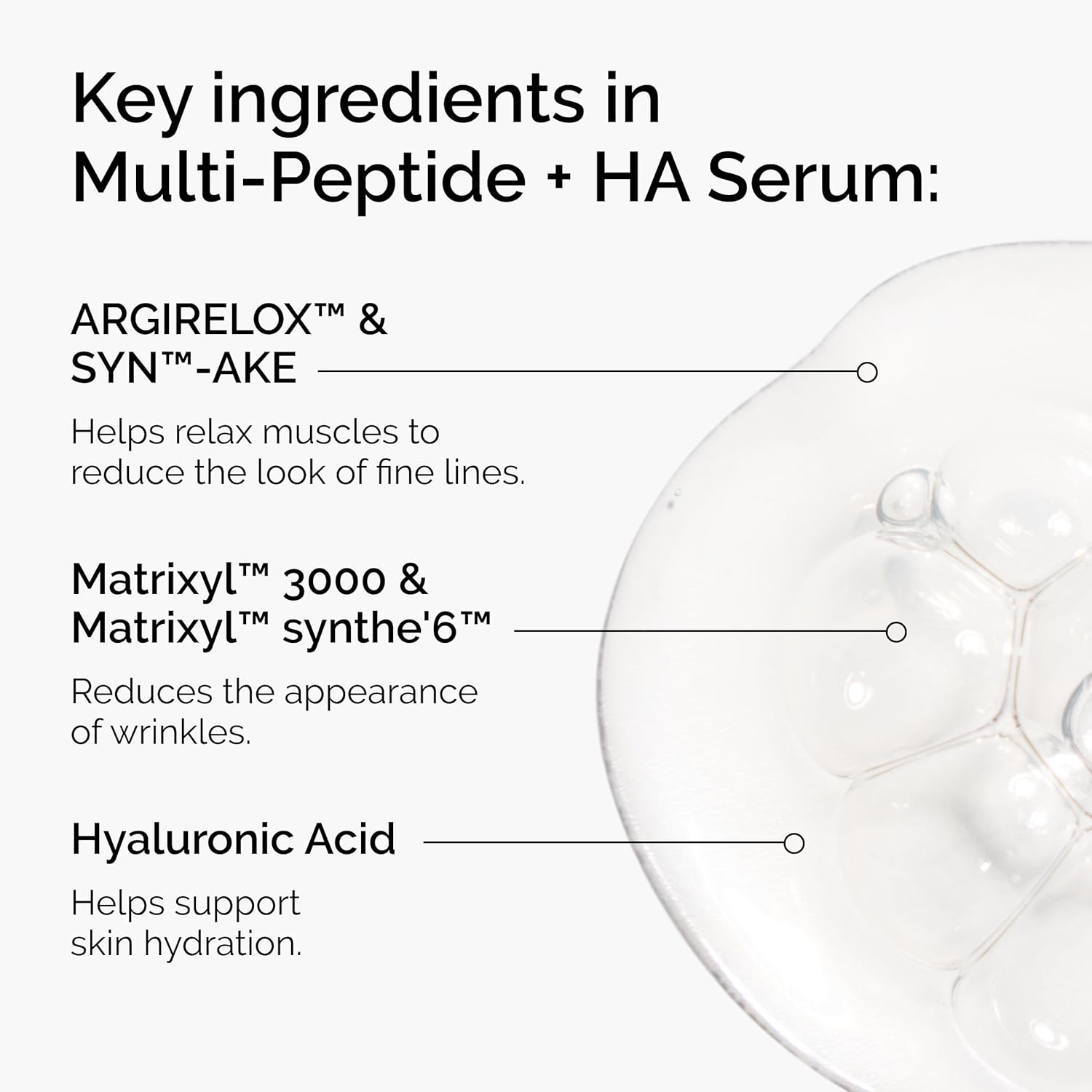 The Ordinary Multi-Peptide + HA, Age-Supporting Serum for Fine Lines, Elasticity and Firmness - 30ml