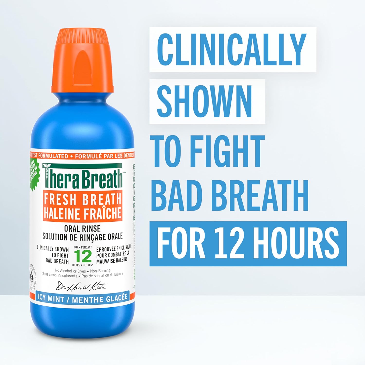 TheraBreath Fresh Breath Oral Rinse Icy Mint 16oz