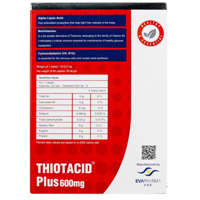 Thiotacid Plus 600mg Tablet 60's
