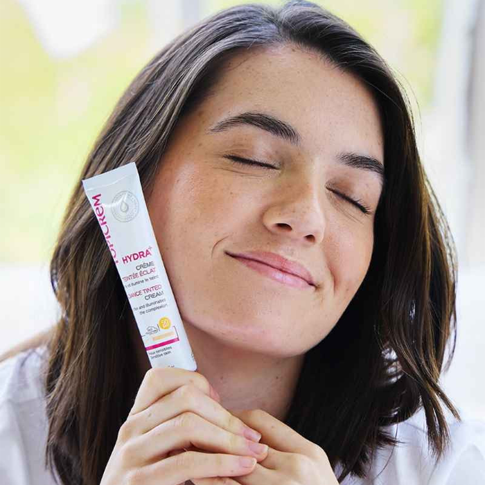 Topicrem Hydra+ Radiance Tinted Cream (SPF50) Hydrating Face Sunscreen, 40ml