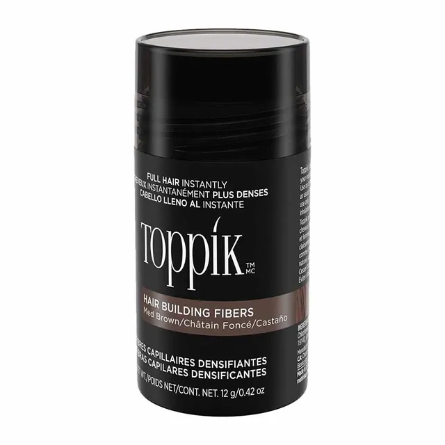 ألياف بناء الشعر لون بني متوسط من Toppik - وزن 12 جم
