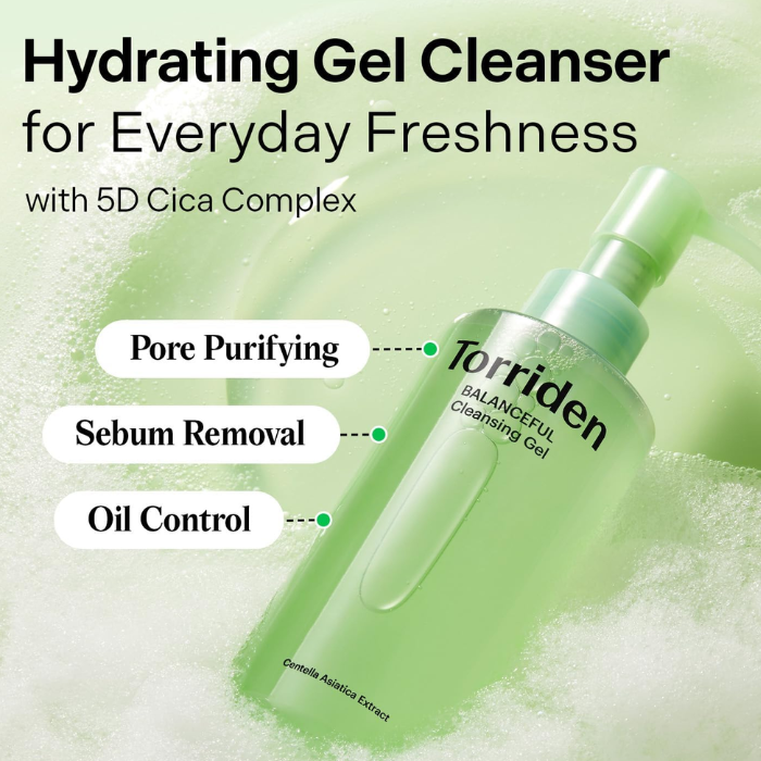 Torriden Balanceful Vegan Centella Cleansing Gel 200ml