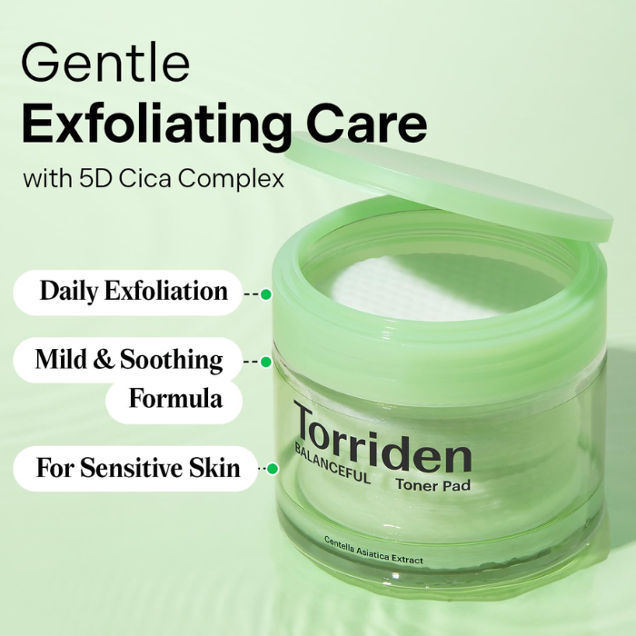 Torriden Balanceful Vegan Centella Toner Pad 60s