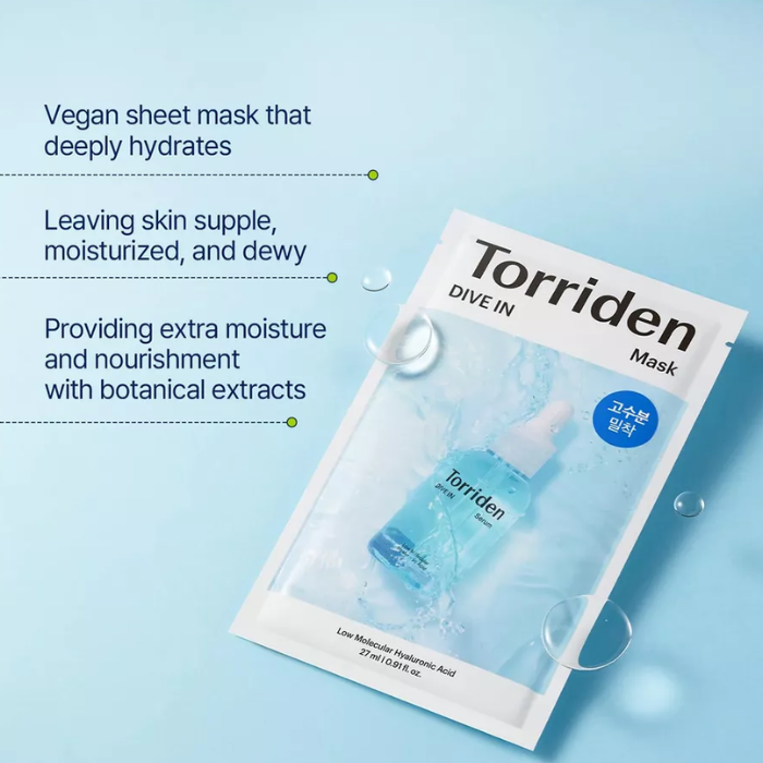 Torriden Dive In Vegan Hyaluronic Acid Mask 27ml