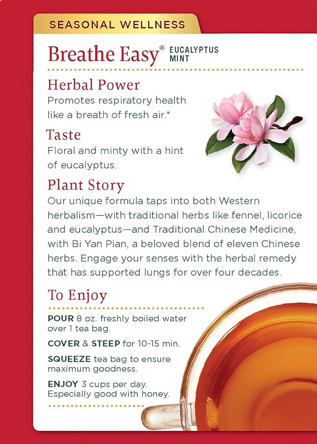 Traditional Medicinals Breathe Easy 16 Tea Bags