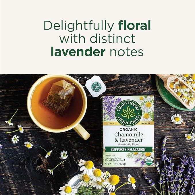 Traditional Medicinals Chamomile With Lavender 16 Tea Bags