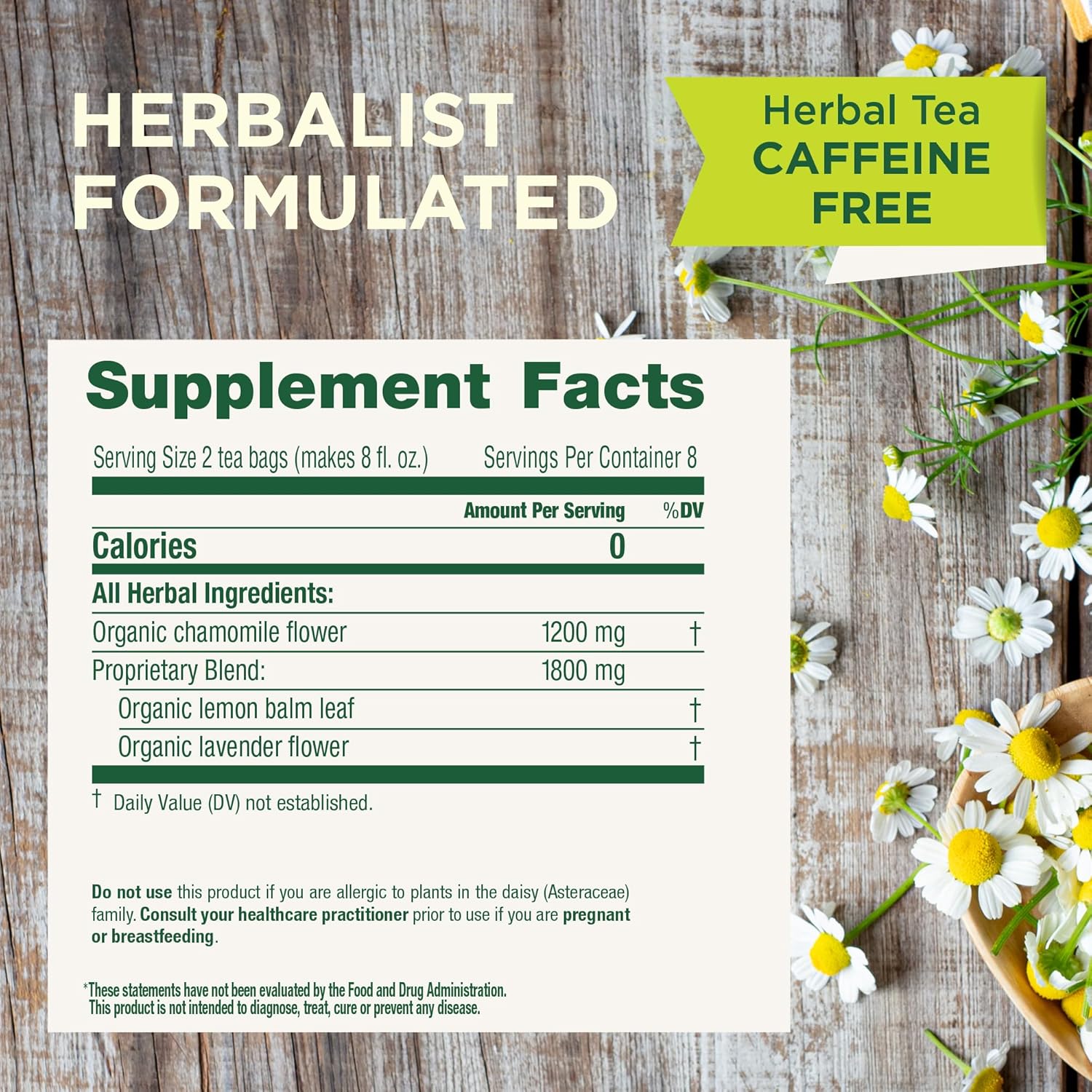 Traditional Medicinals Chamomile With Lavender 16 Tea Bags