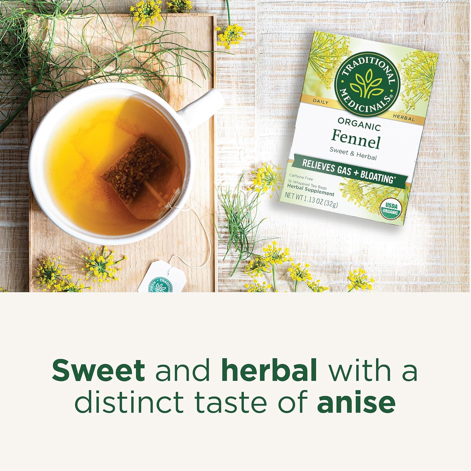 Traditional Medicinals Fennel Organic 16 Tea Bags