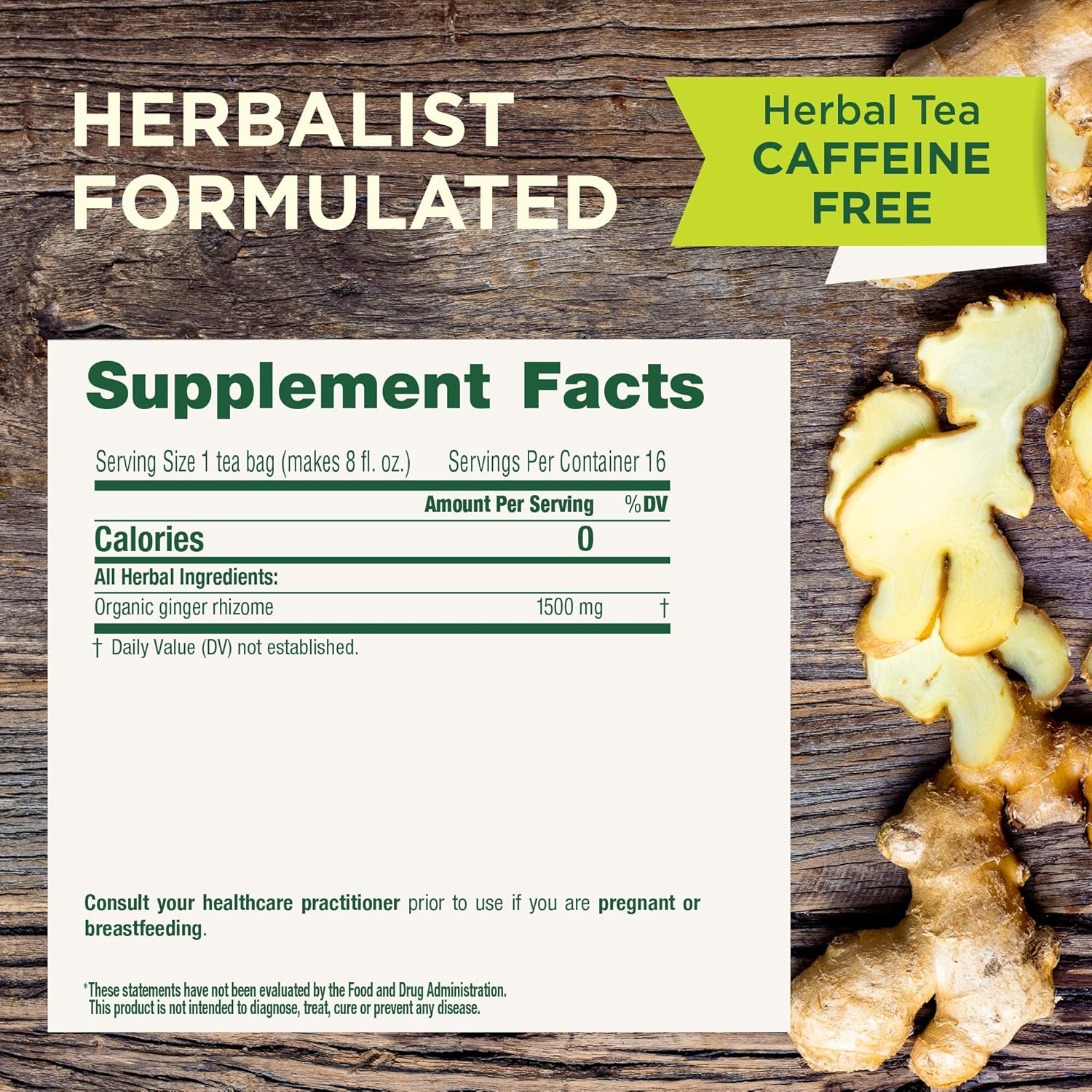 Traditional Medicinals Ginger 16 Tea Bags