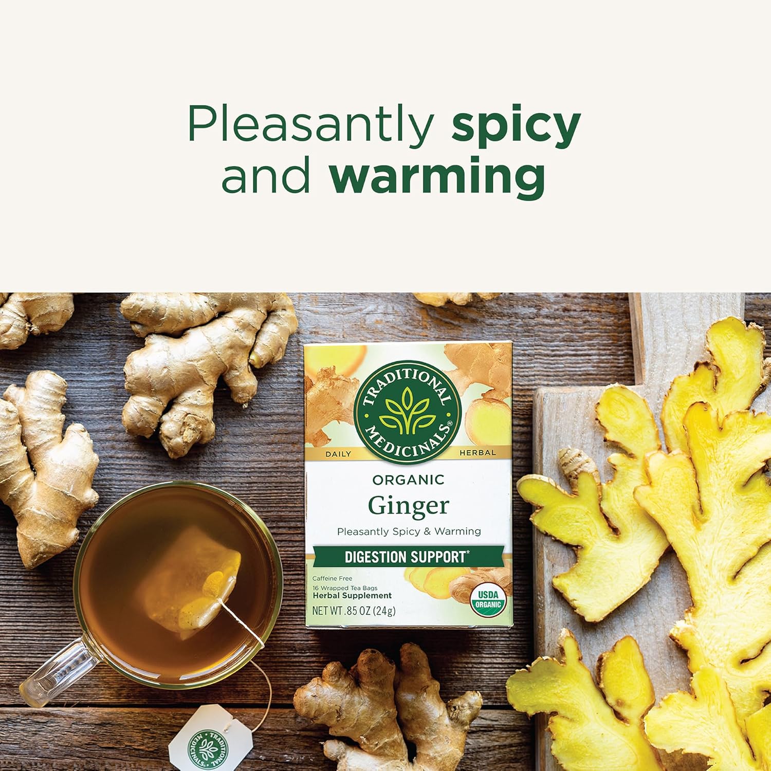 Traditional Medicinals Ginger 16 Tea Bags