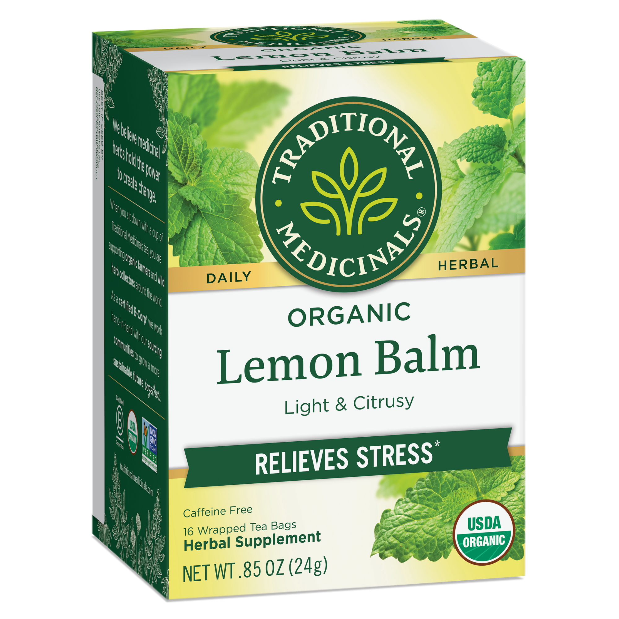 Traditional Medicinals Lemon Balm 16 Tea Bags