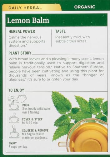 Traditional Medicinals Lemon Balm 16 Tea Bags