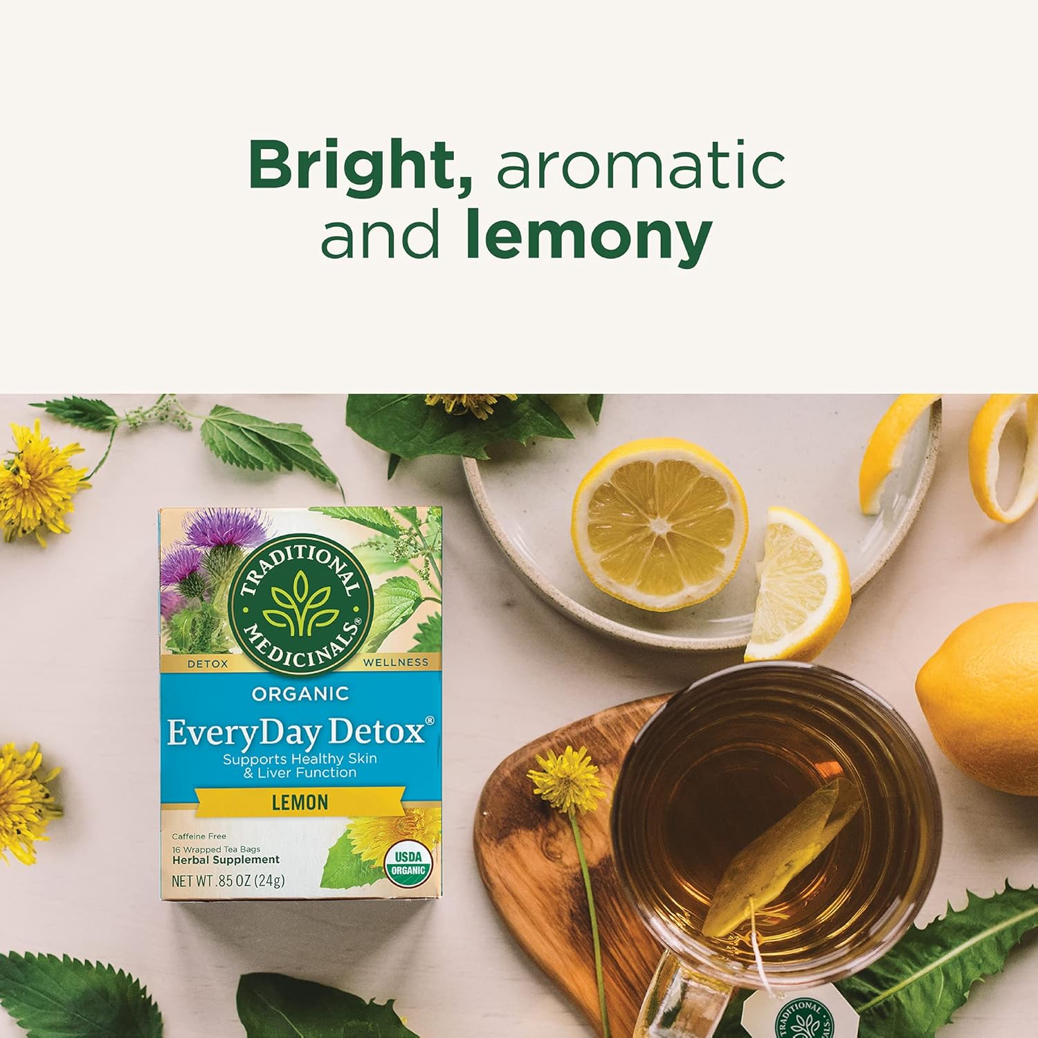 Traditional Medicinals Lemon Everyday Detox 16 Tea Bags