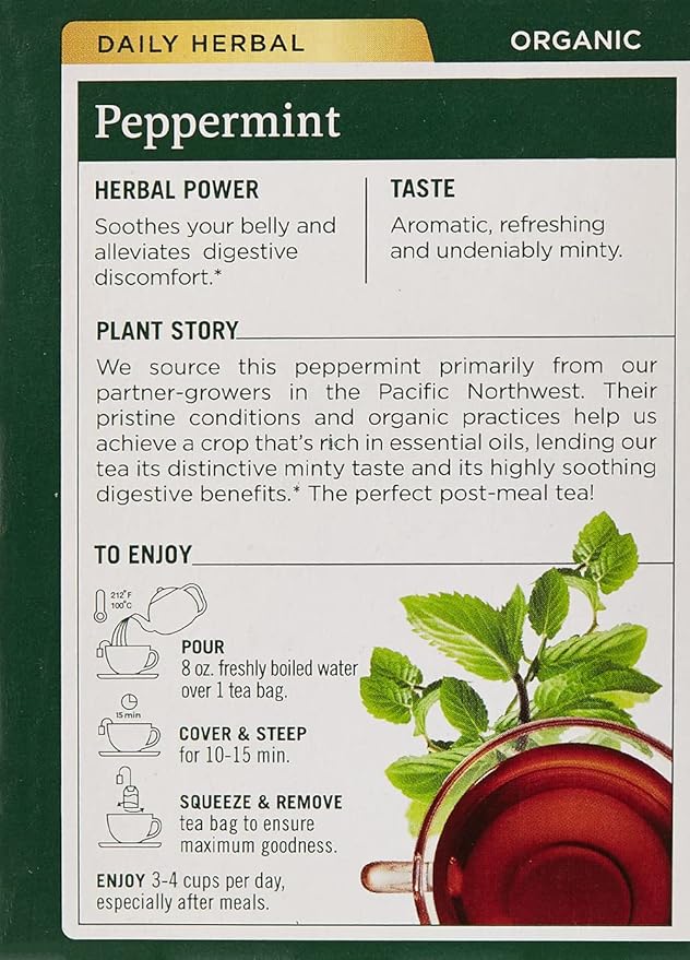 Traditional Medicinals Peppermint 16 Tea Bags