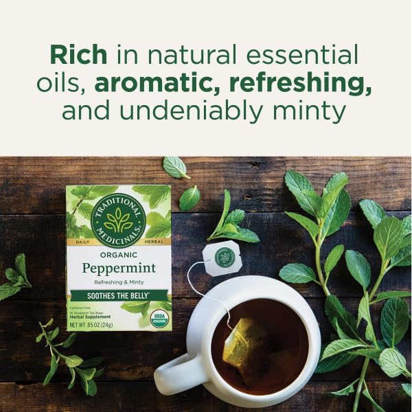Traditional Medicinals Peppermint 16 Tea Bags