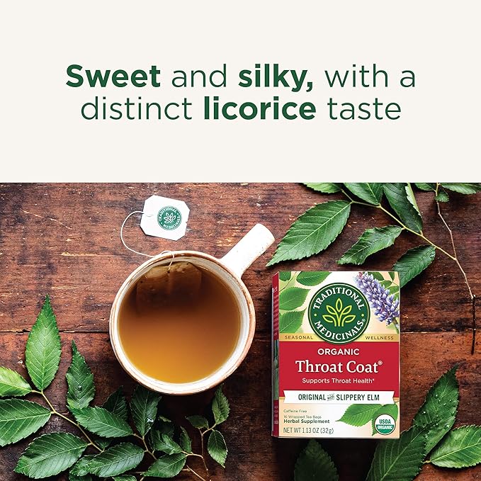Traditional Medicinals Throat Coat 16 Tea Bags