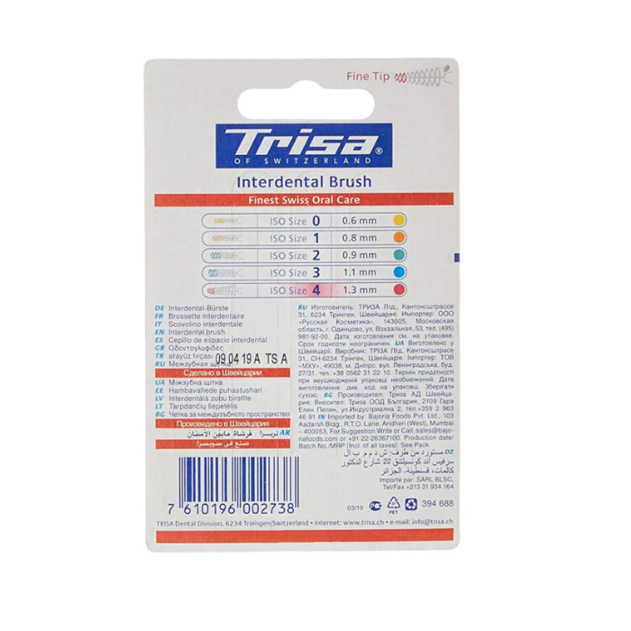 Trisa Interdental Brush Pink 1.3 mm Size 4