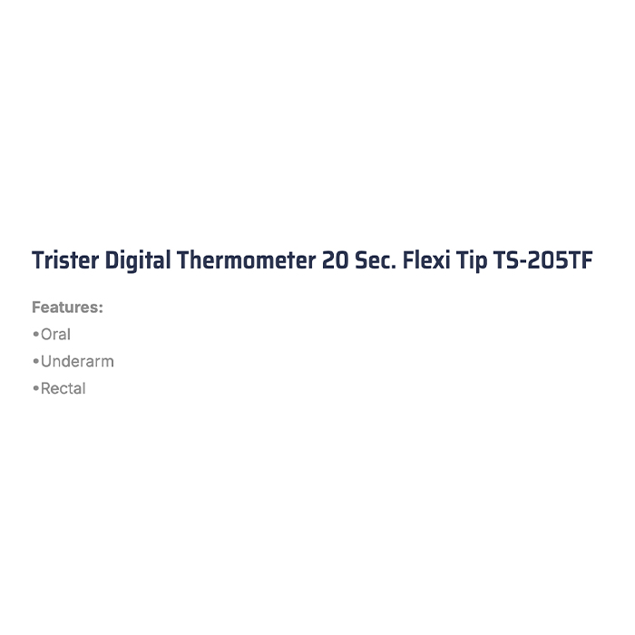 Trister Digital Thermometer 20 Sec Flexi Tip