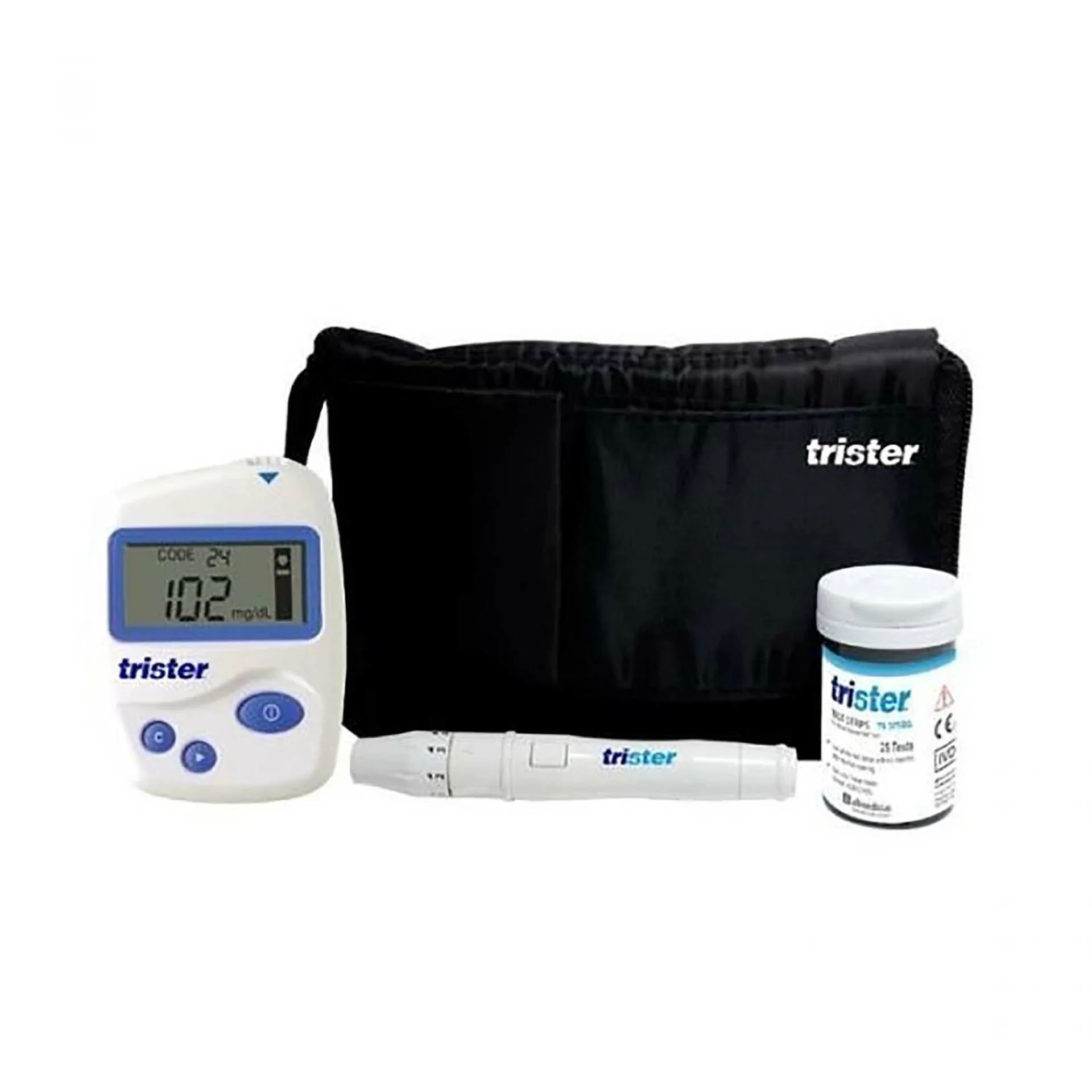 Trister Gluco Meter + 1 Box Of 50's Strip