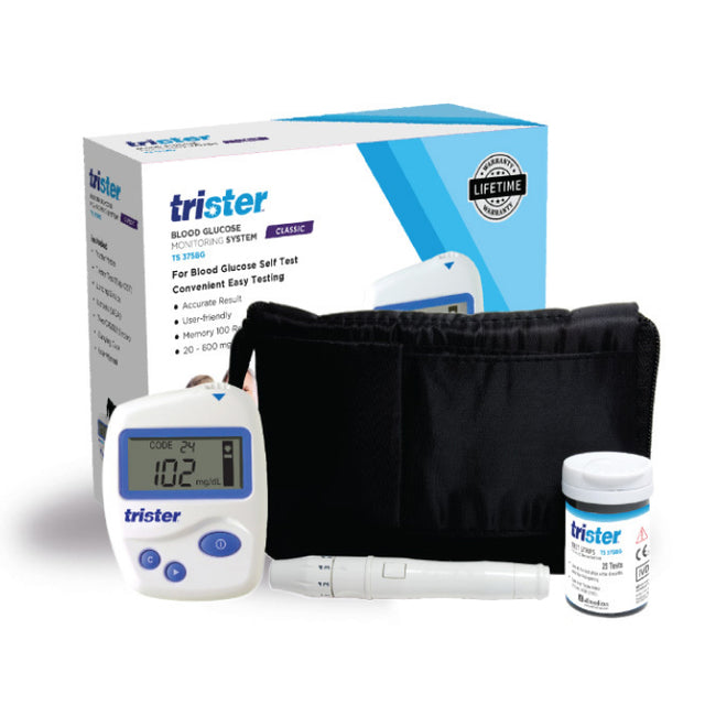 Trister Gluco Meter + 1 Box Of 50's Strip