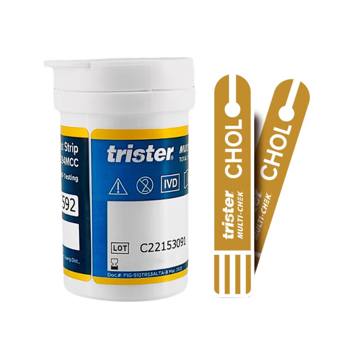 Trister Multi-Check Total Cholesterol Test Strips 10s