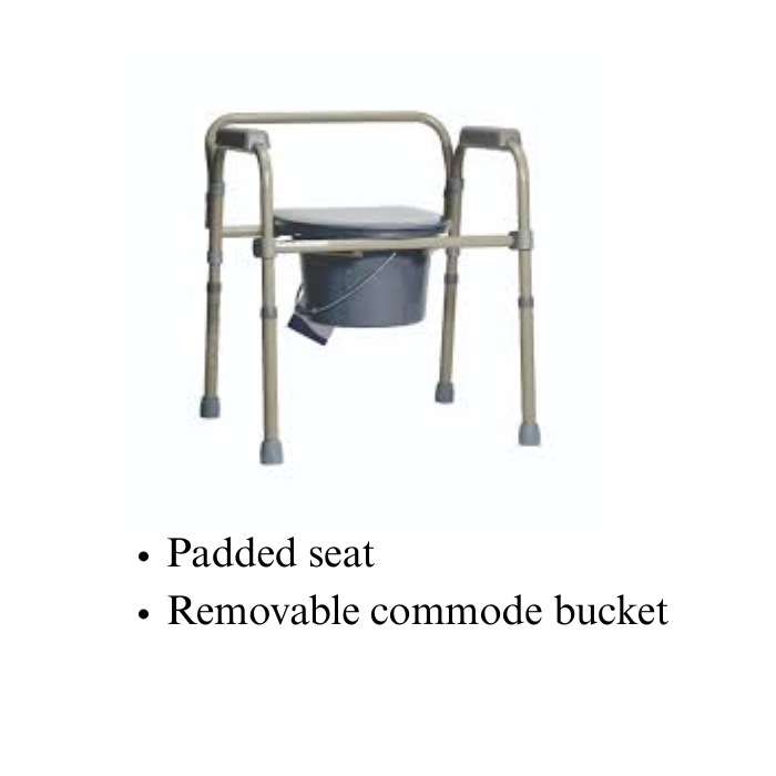 Trister Shower Commode Chair, Comfort and Mobility Combined for Safe Showering and Toileting - TS 949SCC