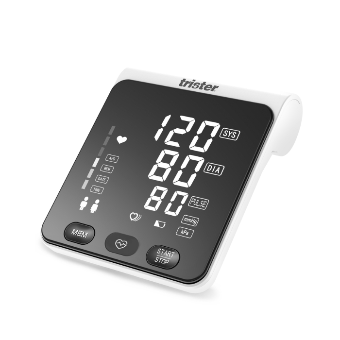Trister Smart Automatic Upper Arm Blood Pressure Monitor, MDI Technology, Bluetooth and Dual User Memory - TS 310BPS