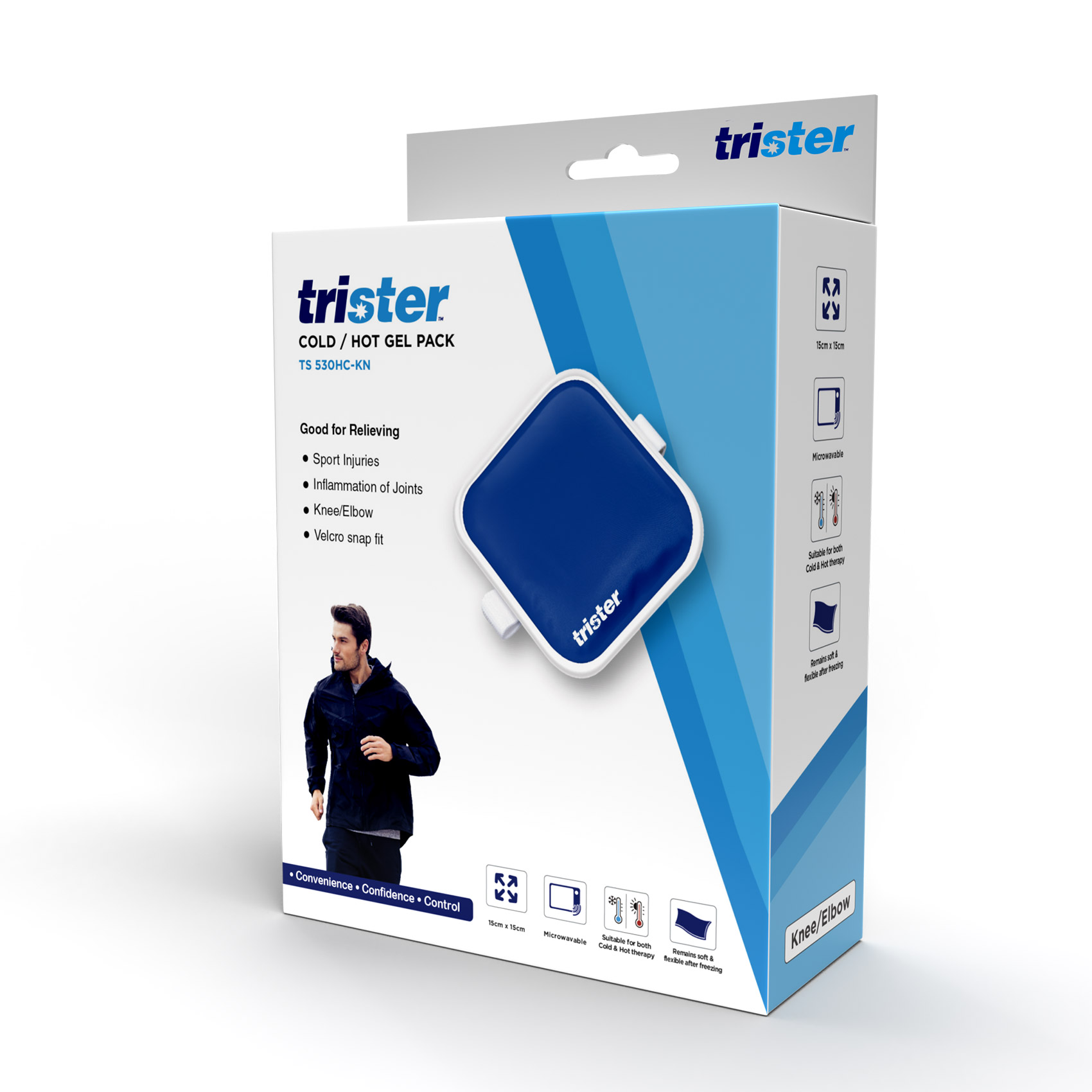 Trister Soft Cold/Hot Gel Pack Knee Wrap TS530HC-KN