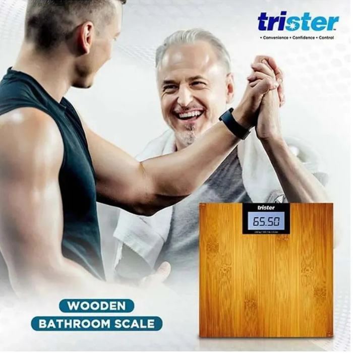 Trister Wooden Bathroom Scale TS 415BS-W