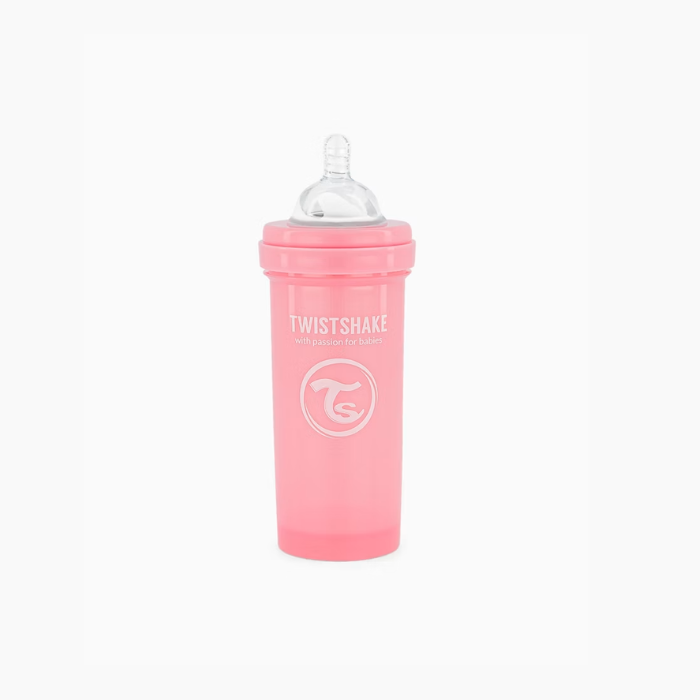 Twistshake Anti-Colic Pastel Bottle Pink 260ml
