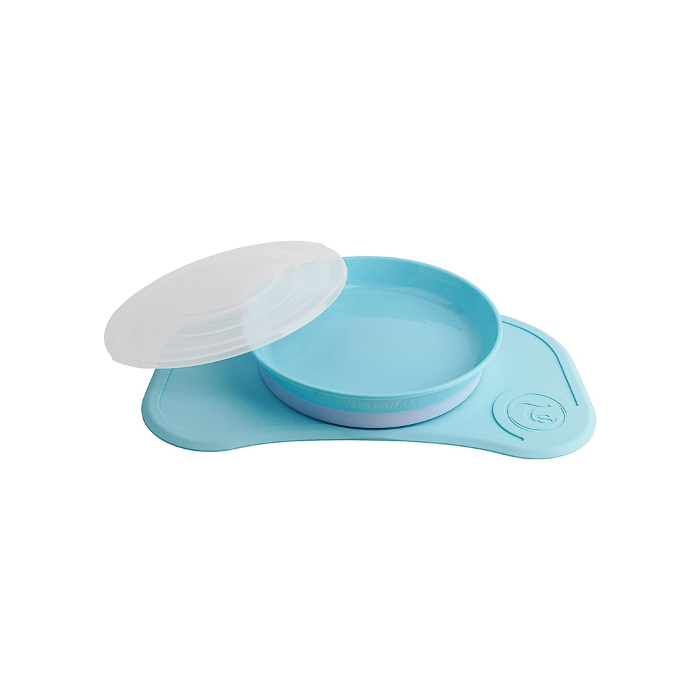 Twistshake Click-Mat Mini + Plate Pastel Blue