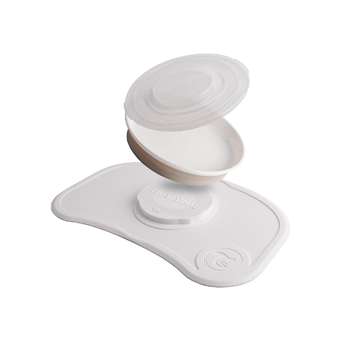 Twistshake Click-Mat Mini + Plate White
