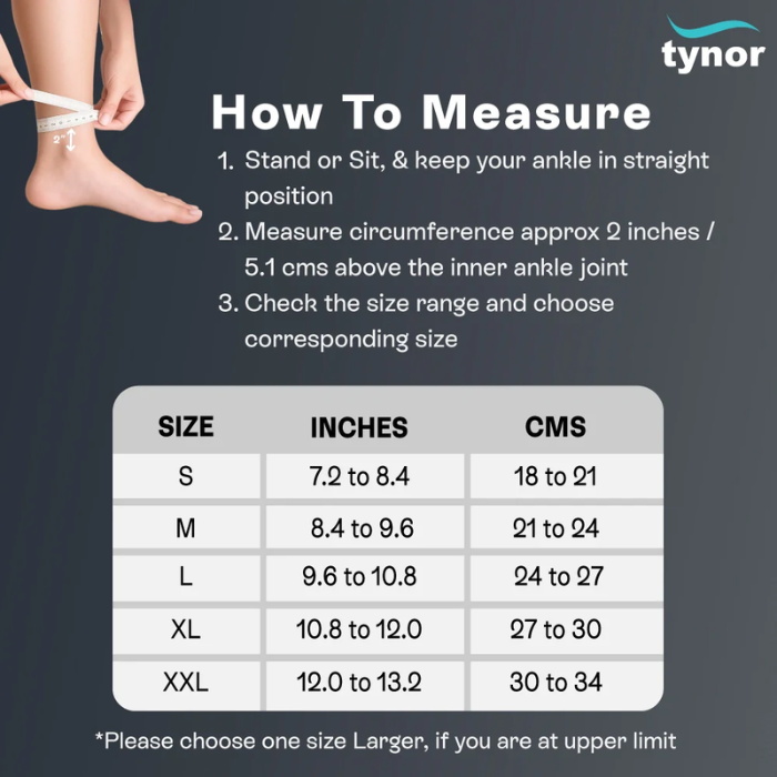 Tynor Anklet Comfeel Medium D-25 1s
