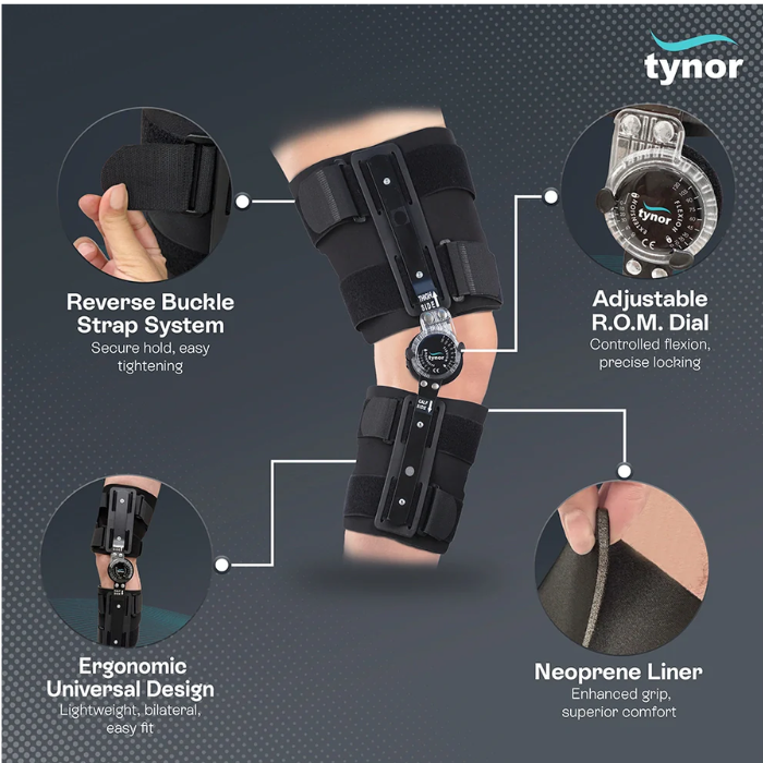 Tynor R.O.M Knee Brace Universal D10