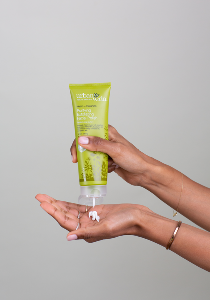 Urban Veda Purifying Neem Tea Tree & Salicylic Acid Exfoliating Facial Polish 125ml